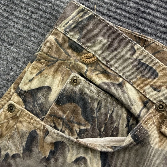 Vintage Wrangler Rugged Wear Camo Men's 35x28 Advantage Camouflage Hunting‎ USA - Picture 2 of 7